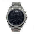 Michael Kors Bradshaw Black Dial Silver Steel Strap Watch for Men - MK5705