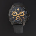 Versace Dylos Chronograph Black Dial Black Rubber Strap Watch for Men - VQC020015