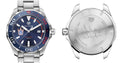 Tag Heuer Aquaracer Henrik Lundqvist Special Edition Blue Dial Silver Steel Strap Watch for Men - WAY101J.BA0746