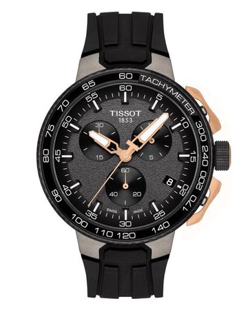 Tissot T Race Cycling Rose Gold Chronograph 43mm Watch For Men - T111.417.37.441.07