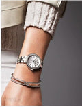Swarovski Daytime Crystal Silver Dial Silver Steel Strap Watch for Women - 5095600