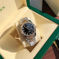 Rolex Datejust 36 Diamonds Black Dial Two Tone Jubilee Bracelet Watch for Women - M126233-0021