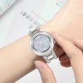 Citizen Eco Drive Silver Stainless Steel Strap Watch For Women - EM0331-52