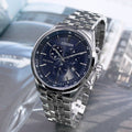 Citizen Eco Drive Chronograph Blue Dial Silver Stainless Steel Watch For Men - AT2140-55L