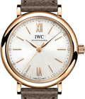 IWC Portofino Automatic Silver Dial Brown Leather Strap Watch for Men - IW357414