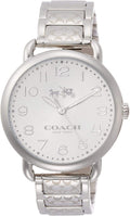 Coach Delancey White Dial Silver Steel Strap Watch for Women - 14502495