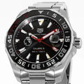 Tag Heuer Aquaracer Calibre 5 Automatic Team USA Limited Edition Black Dial Silver Steel Strap Strap Watch for Men - WAY201G.BA0927