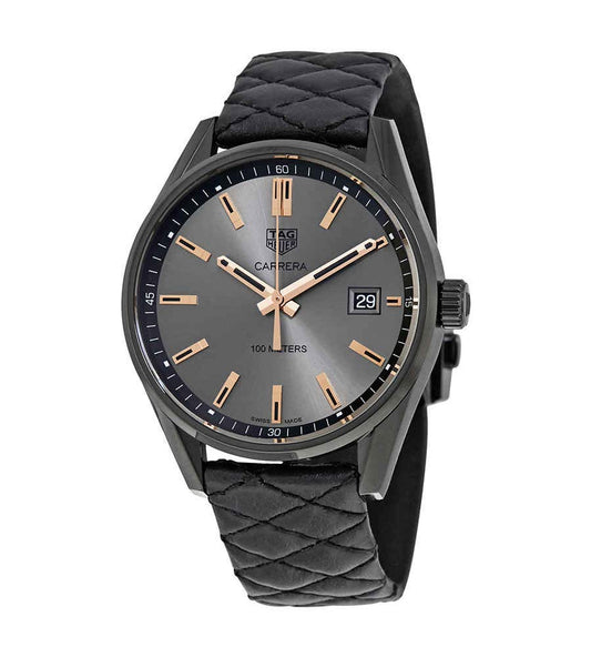 Tag Heuer Carrera Special Edition 39mm Black Dial Black Leather Strap Watch for Women - WAR1114.BA0601