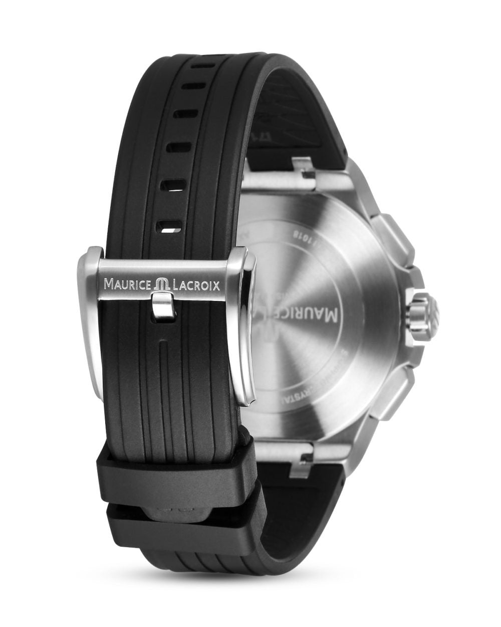 Maurice Lacroix Aikon Chronograph Black Dial Black Leather Strap Watch for Men - AI1018-SS001-330-2
