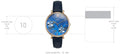 Fossil Jacqueline Blue Dial Blue Leather Strap Watch for Women - ES4673