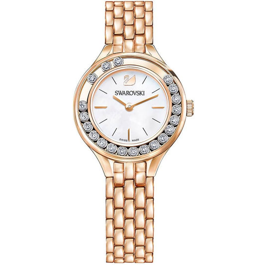 Swarovski Lovely Crystals Mother of Pearl Dial Rose Gold Steel Strap Watch for Women - 5261496