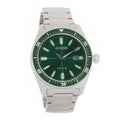 Citizen Eco Drive Vintage Green Dial Silver Stainless Steel Watch For Men - AW1598-70X