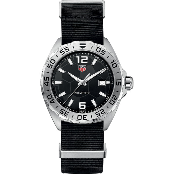Tag Heuer Formula 1 Quartz Black Dial Black NATO Strap Watch for Men - WAZ1015.FC8198