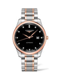 Longines Master Collection Automatic Diamonds Black Dial Two Tone Steel Strap Watch for Men - L2.755.5.59.7