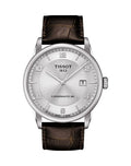 Tissot Luxury Powermatic 80 Silver Dial Brown Leather Strap Watch For Men - T086.407.16.031.00