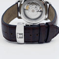 Tissot Automatics III Steel White Dial Brown Leather Strap Watch For Men - T065.430.16.031.00