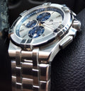 Maurice Lacroix Aikon Chronograph Silver Dial Silver Steel Strap Watch for Men - AI1018-SS002-131-1