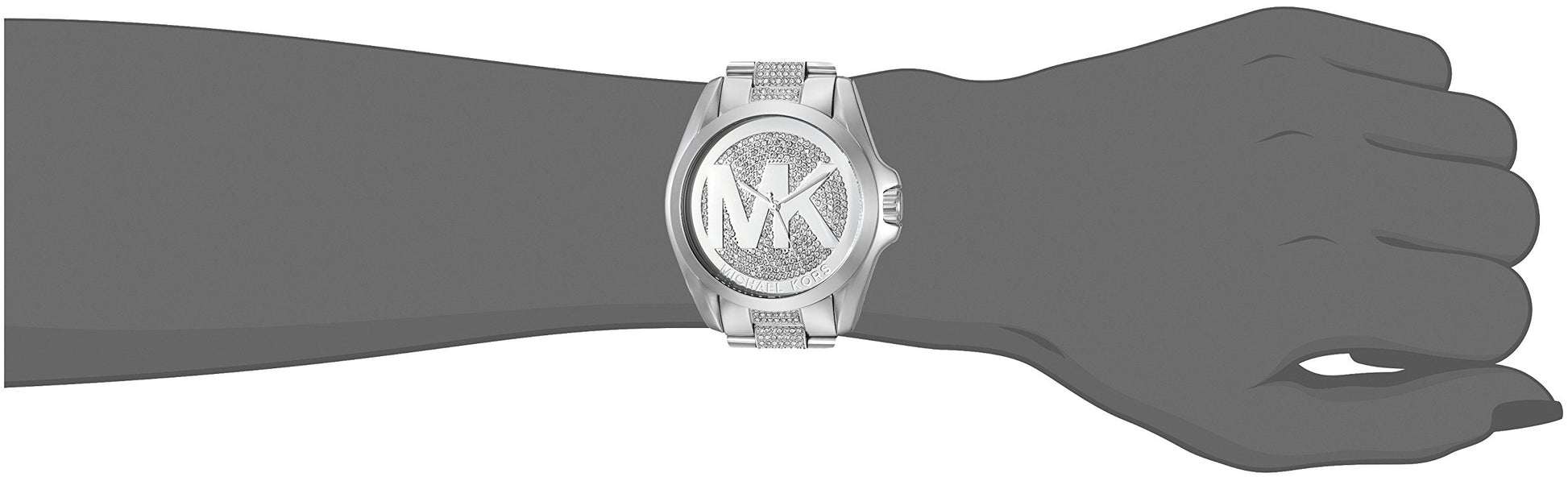 Michael Kors Bradshaw Silver Dial Silver Steel Strap Watch for Women - MK6486
