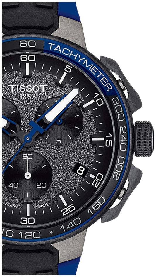 Tissot T Race Cycling 44.5mm Dark Blue Strap Watch For Men - T111.417.37.441.06