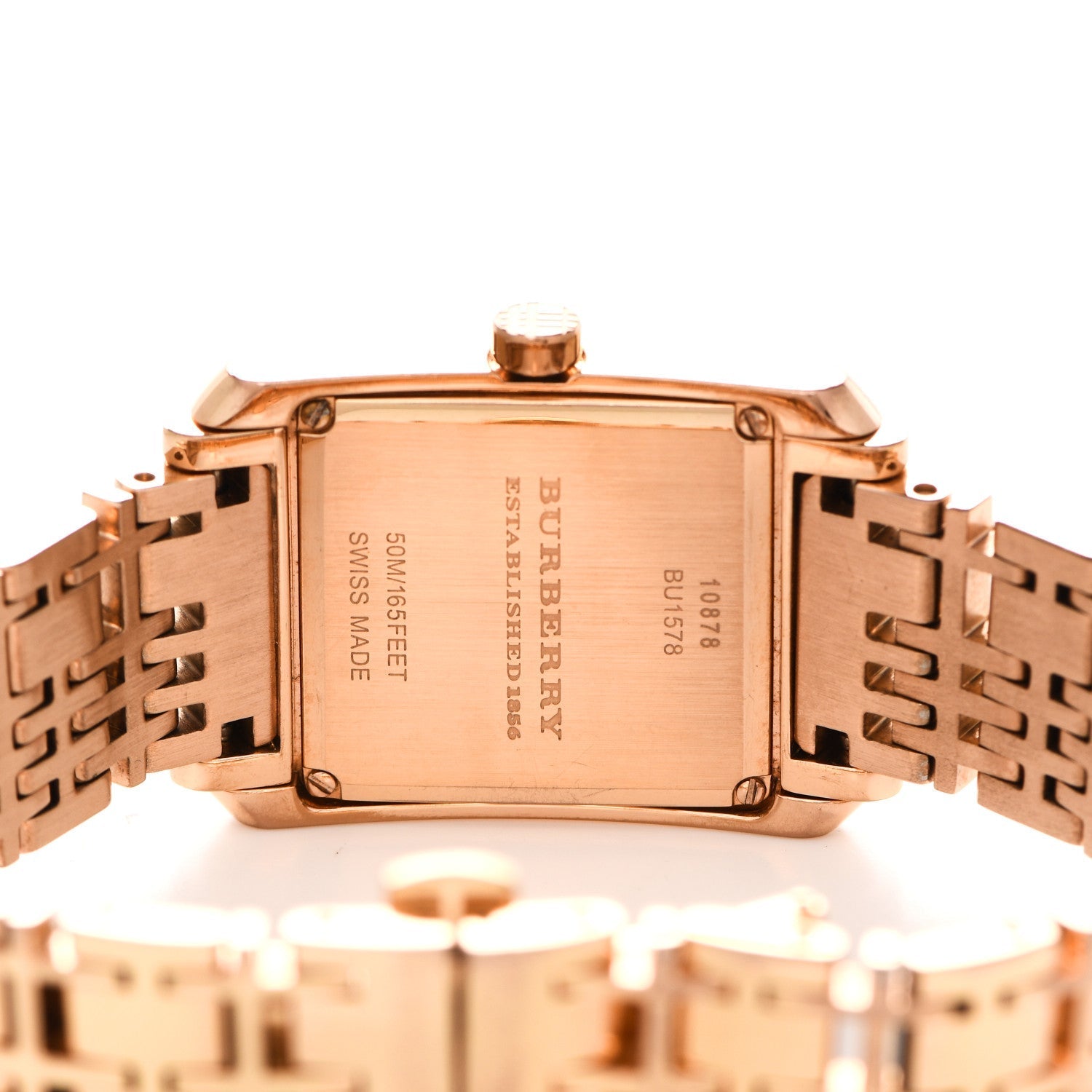 Burberry Nova Quartz Rose Gold Dial Rose Gold Steel Strap Watch for Women - BU1578