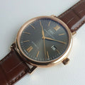 IWC Portofino Automatic Grey Dial Brown Leather Strap Watch for Men - IW356511