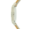 Burberry The City Silver Dial Beige Leather Strap Watch for Women - BU9025