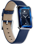 Swarovski Uptown Crystal Blue Dial Blue Leather Strap Watch for Women - 5547713