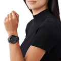 Michael Kors Bradshaw Black Dial Black Steel Strap Watch for Men - MK5550