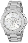 Movado Series 800 Chronograph Silver Dial Silver Steel Strap Watch For Men - 2600111