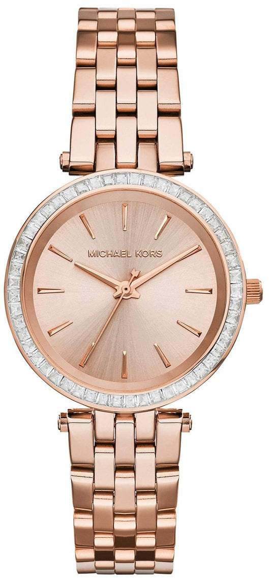 Michael Kors Darci Rose Gold Dial Rose Gold Steel Strap Watch for Women - MK3366