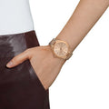 Michael Kors Slim Runway Rose Gold Dial Rose Gold Steel Strap Watch for Women - MK3197