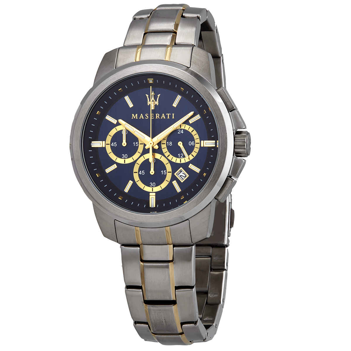 Maserati Successo 44mm Chronograph Quartz Blue Dial Watch For Men - R8873621016