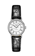 Longines La Grande Classique Presence White Dial Black Leather Strap Watch for Women - L4.321.4.11.2