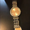 Michael Kors Darci Orange Dial Silver Steel Strap Watch for Women - MK3218