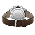 Hugo Boss Champion Grey Dial Brown Leather Strap Watch for Men - 1513815