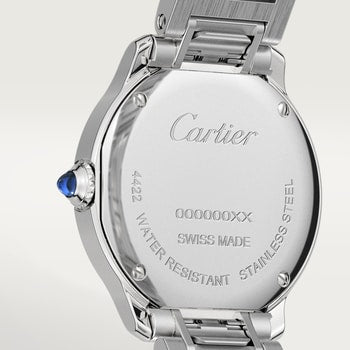 Cartier Ballon Bleu De Cartier Diamonds Silver Dial Silver Steel Strap Watch for Women - W4BB0022