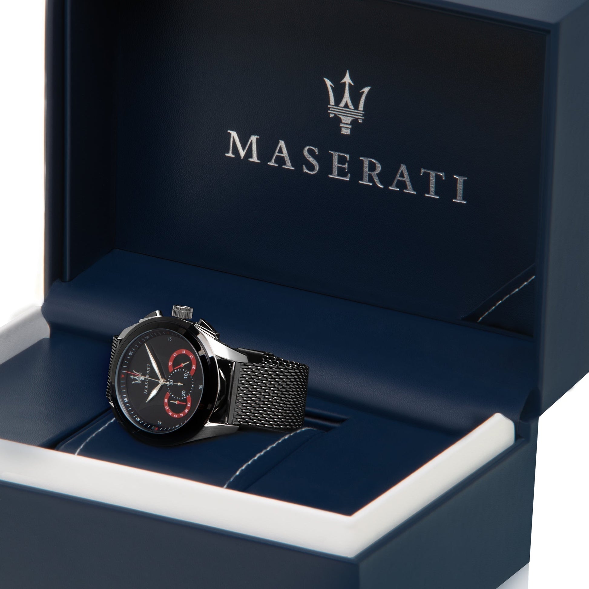 Maserati Traguardo Mesh Bracelet Stainless Steel Watch For Men - R8873612005