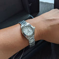 Tag Heuer Aquaracer Quartz Mother of Pearl Dial Silver Steel Strap Watch for Women - WBD1411.BA0741