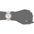 Michael Kors Delray Rose Gold Dial White Steel Strap Watch for Women - MK4315