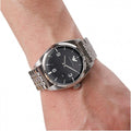 Emporio Armani Classic Analog Black Dial Silver Steel Strap Watch For Men - AR0369