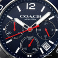 Coach Kent Blue Dial Silver Steel Strap Watch for Men - 14602555