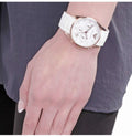 Emporio Armani Sportivo White Dial White Silicone Strap Watch For Women - AR5920