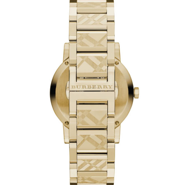Burberry The City Gold Dial Gold Steel Strap Watch for Women - BU9145