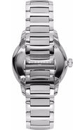 Burberry The Classic Round Black Dial Silver Steel Strap Watch for Men - BU10005