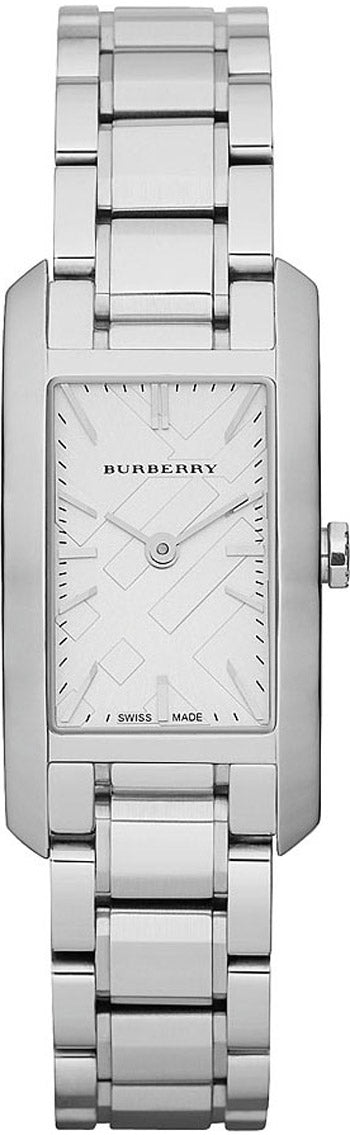 Burberry Heritage Silver Dial Silver Steel Strap Watch For Women - BU9500