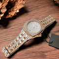 Bulova Phantom Crystal Silver Dial Two Tone Steel Strap Watch for Men - 98B324