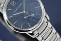 Burberry The Classic Blue Dial Silver Stainless Steel Strap Watch for Men - BU10007