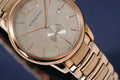 Burberry The Classic Rose Gold Dial Rose Gold Steel Strap Watch for Men - BU10013