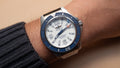 Breitling Superocean II Automatic 42mm White Dial Blue Rubber Strap Watch for Men - A17366D81A1S2