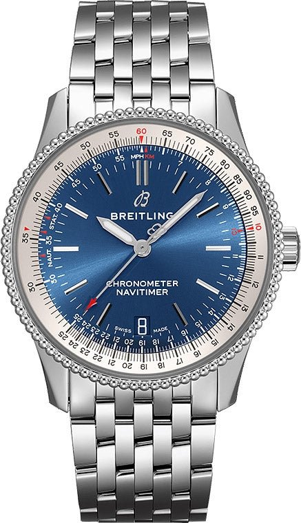 Breitling Navitimer Automatic 38mm Stainless Steel Blue Dial Mens Watch - A17325211C1A1